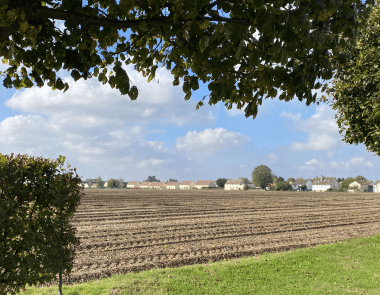 Paysage champs arbres Lissy